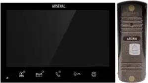 Комплект видеодомофона Arsenal Грация Pro (черный) + Триумф Pro (коричневый) фото