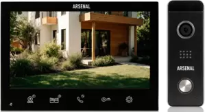 Комплект видеодомофона Arsenal Грация Pro FHD (черный) + Рокси FHD (черный) фото