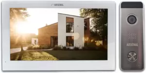 Комплект видеодомофона Arsenal Титул 10 FHD TUYA (белый) + Рокси FHD (серебристый) фото