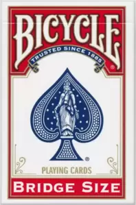 Игральные карты Bicycle 54 Bridge Size 4024492 (красный) фото