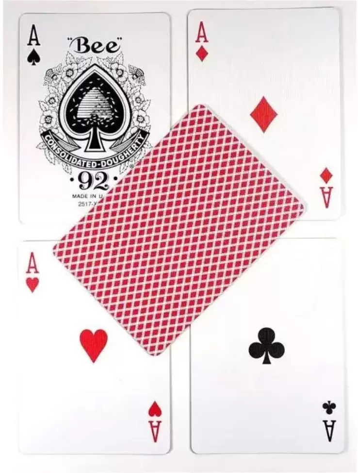 Игральные карты Bee Standard Index Red 1004508-r фото