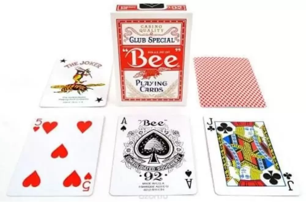 Игральные карты Bee Standard Index Red 1004508-r фото
