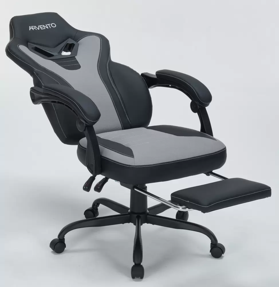 Игровое кресло Arvento Expert (черный/серый) фото
