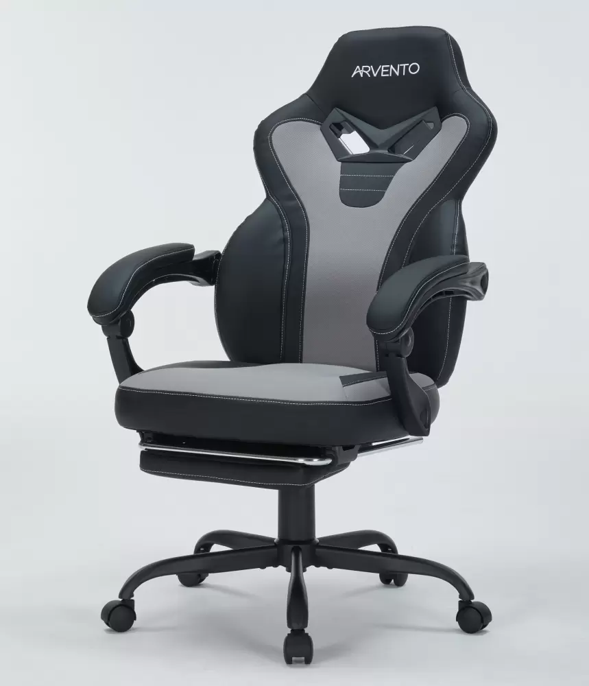 Игровое кресло Arvento Expert (черный/серый) фото