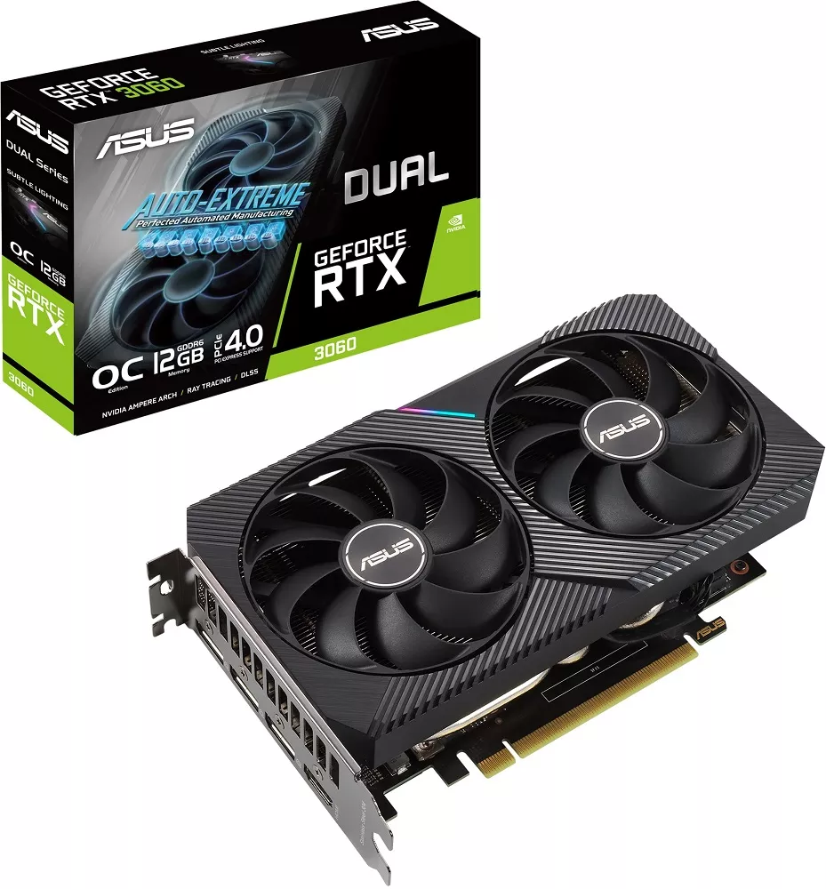 Видеокарта Asus Dual GeForce RTX 3060 V2 OC 12GB GDDR6 DUAL-RTX3060-O12G-V2 фото 7