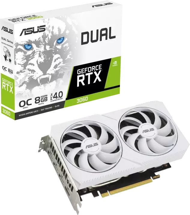 Видеокарта ASUS Dual GeForce RTX 3060 White OC Edition 8GB GDDR6 DUAL-RTX3060-O8G-WHITE фото 3