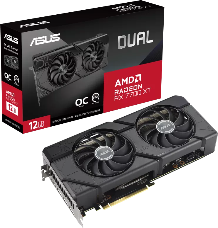 Видеокарта Asus Dual Radeon RX 7700 XT OC Edition 12GB GDDR6 DUAL-RX7700XT-O12G фото 12