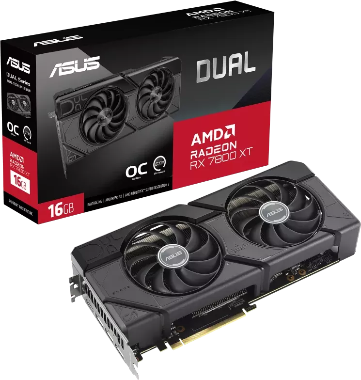 Видеокарта ASUS Dual Radeon RX 7800 XT OC Edition 16GB GDDR6 DUAL-RX7800XT-O16G фото 10