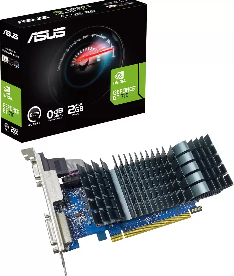 Видеокарта ASUS GeForce GT 710 2GB GDDR5 EVO GT710-SL-2GD5-BRK-EVO фото 4