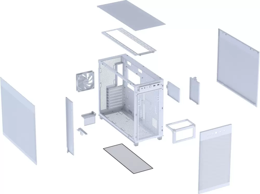 Корпус ASUS Prime AP303 Tempered Glass Panel (белый) фото 3