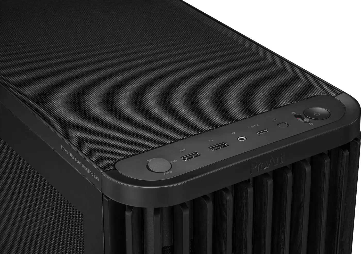 Корпус ASUS ProArt PA401 Wood Edition - Mesh Panel (черный) фото