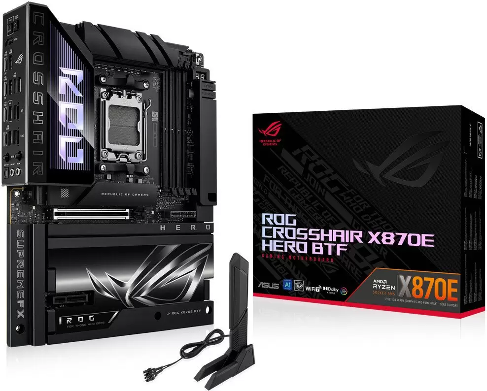 Материнская плата ASUS ROG Crosshair X870E Hero BTF фото