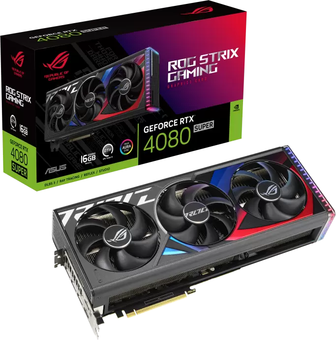 Видеокарта ASUS ROG Strix GeForce RTX 4080 Super 16GB GDDR6X ROG-STRIX-RTX4080S-16G-GAMING фото 4