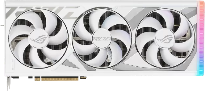 Видеокарта ASUS ROG Strix GeForce RTX 4080 Super 16GB GDDR6X White OC Edition ROG-STRIX-RTX4080S-O16G-WHITE фото