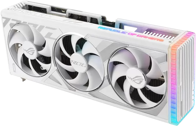 Видеокарта ASUS ROG Strix GeForce RTX 4080 Super 16GB GDDR6X White OC Edition ROG-STRIX-RTX4080S-O16G-WHITE фото 2