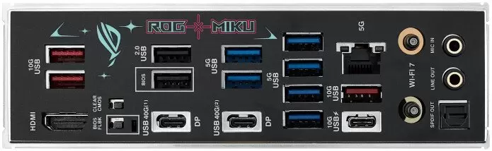 Материнская плата ASUS Rog Strix X870E-H Gaming WiFi7 Hatsune Miku Edition фото