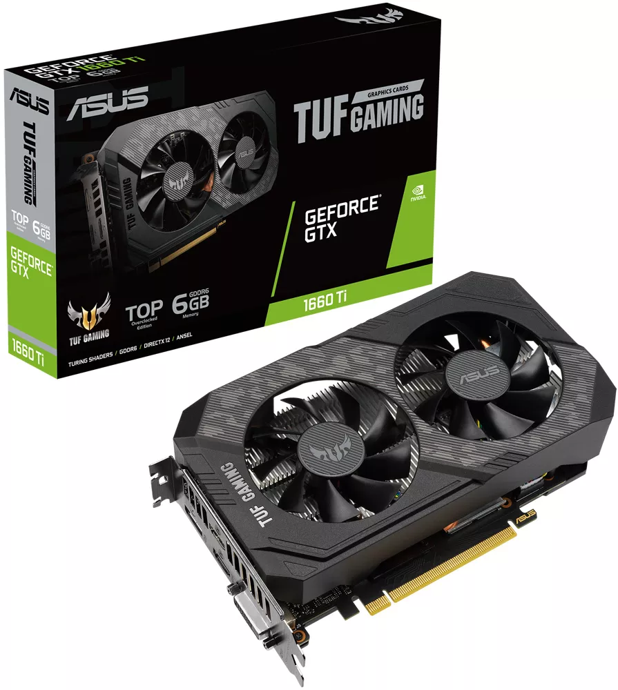 Видеокарта ASUS TUF Gaming GeForce GTX 1660 Ti Evo Top Edition 6GB GDDR6 фото 11