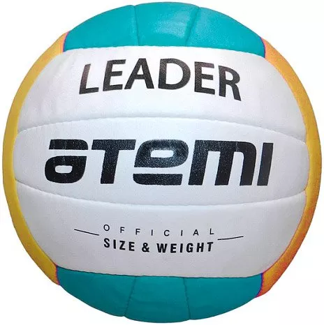 Мяч волейбольный Atemi Leader размер 5 white/blue/yellow фото