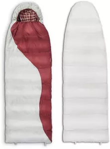 Спальный мешок Atemi Quilt 350LN (левая молния, серый/красный) фото