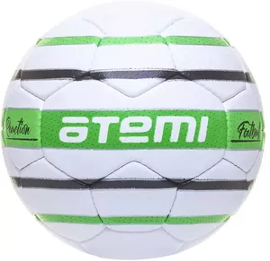 Футбольный мяч Atemi Reaction размер 3, белый/зеленый/черный фото