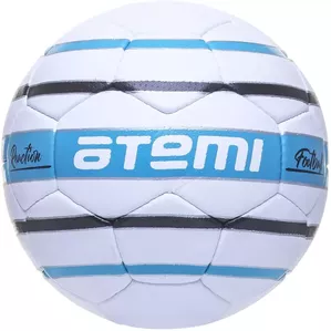 Футбольный мяч Atemi Reaction размер 5, белый/голубой/черный фото