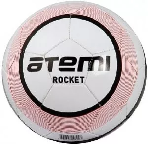 Мяч футбольный Atemi Rocket White/red фото