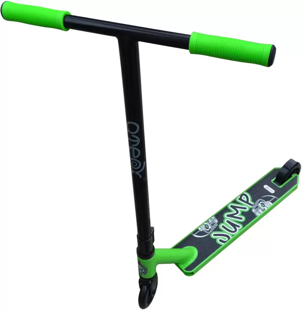 Самокат трюковый Ateox New Mini Jump JUMP-BG (черный/зеленый) фото