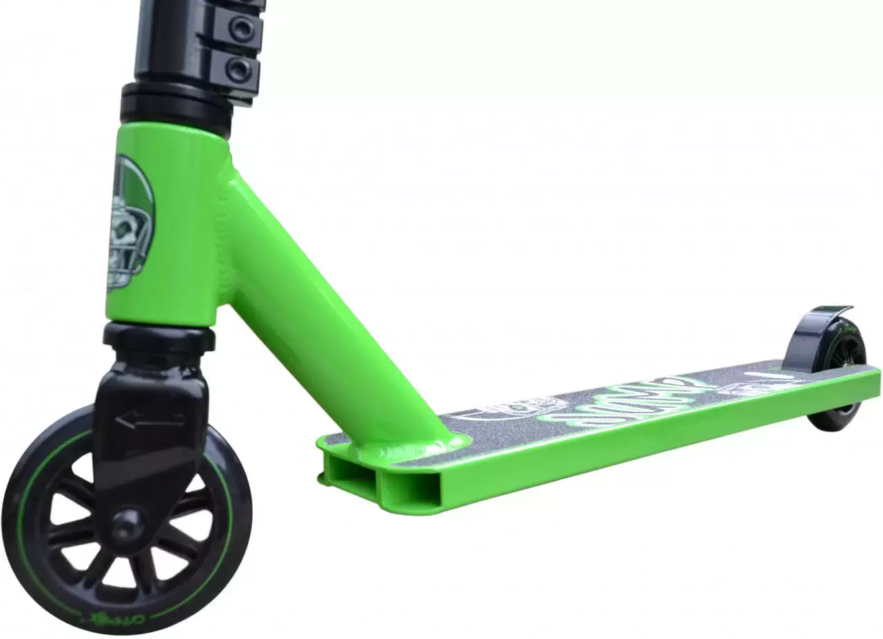 Самокат трюковый Ateox New Mini Jump JUMP-BG (черный/зеленый) фото