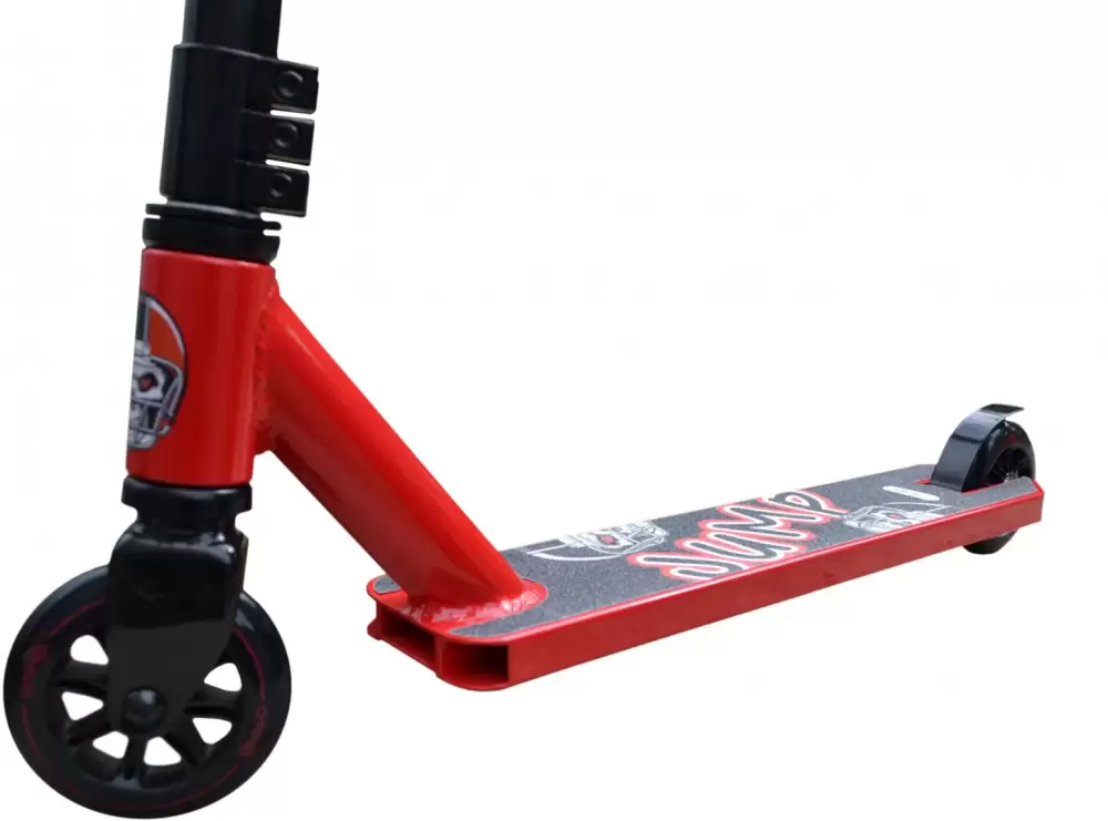 Самокат трюковый Ateox New Mini Jump JUMP-BR (черный/красный) фото