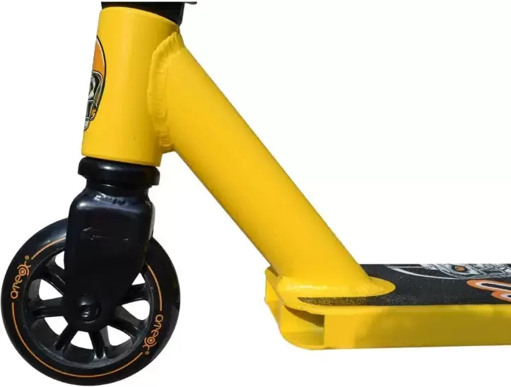 Самокат трюковый Ateox New Mini Jump JUMP-BY (черный/желтый) фото