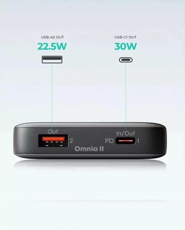 Портативное зарядное устройство Aukey Sprint X PB-Y41 10000mAh (серый) фото 2