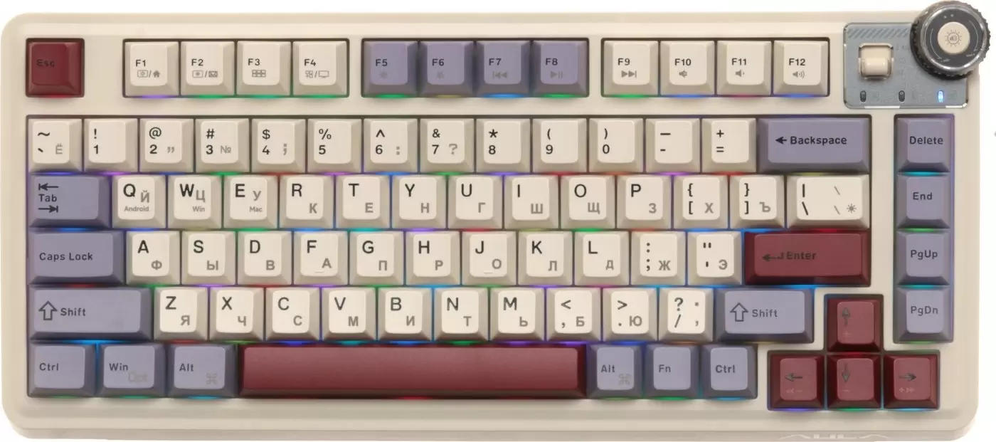 Aula AU75 (бежевый/фиолетовый/красный, Leobog Star Vector)