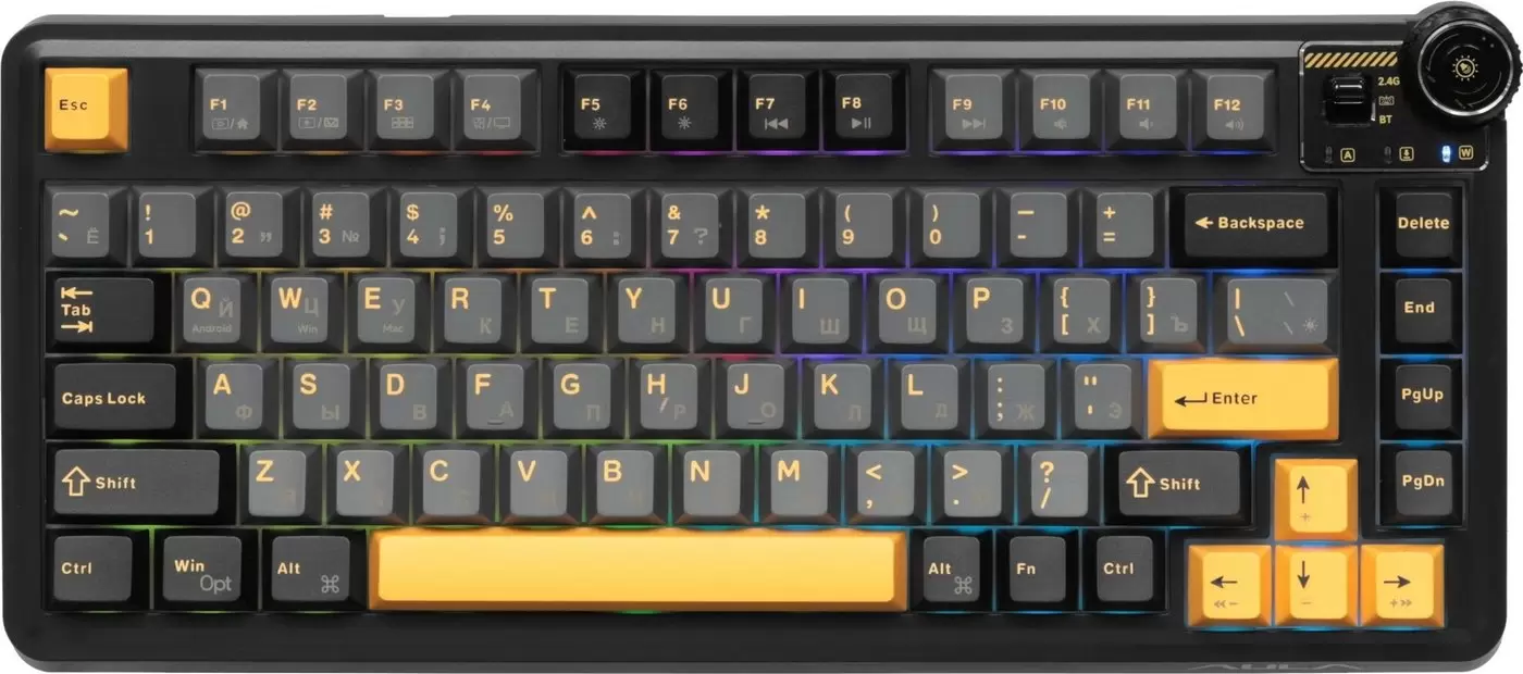 Aula AU75 (черный/темно-синий/оранжевый, Leobog Star Vector)