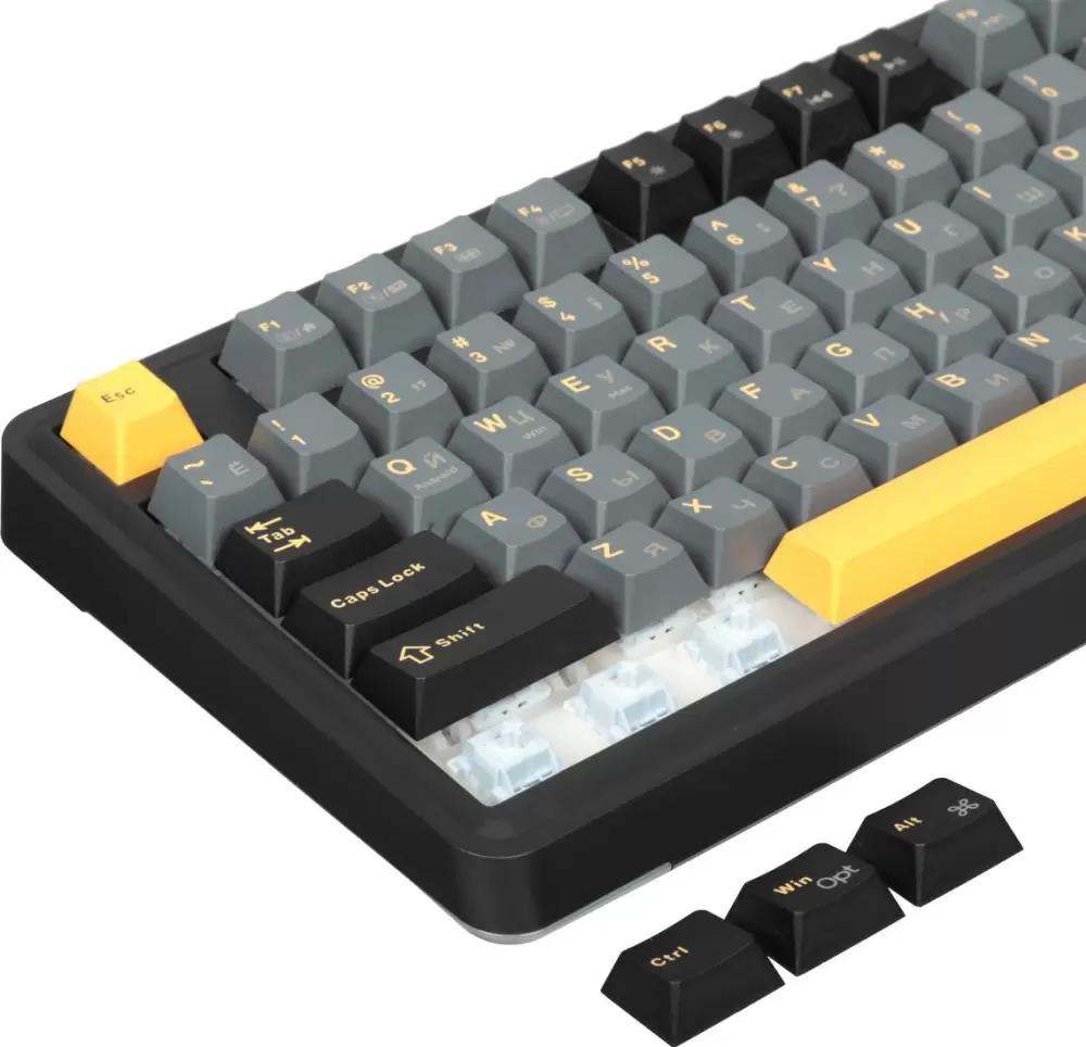 Клавиатура AULA AU75 (черный/темно-синий/оранжевый, Leobog Star Vector) фото