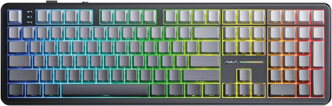 Aula F108 (черный/серый, Leobog Nimbus V3, без кириллицы)