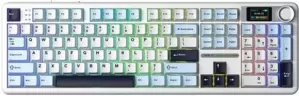 Клавиатура AULA F108 Pro (белый/голубой/черный, Leobog Reaper, без кириллицы) icon