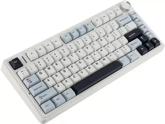 Клавиатура AULA F75 (белый/голубой/черный, Leobog Reaper) фото
