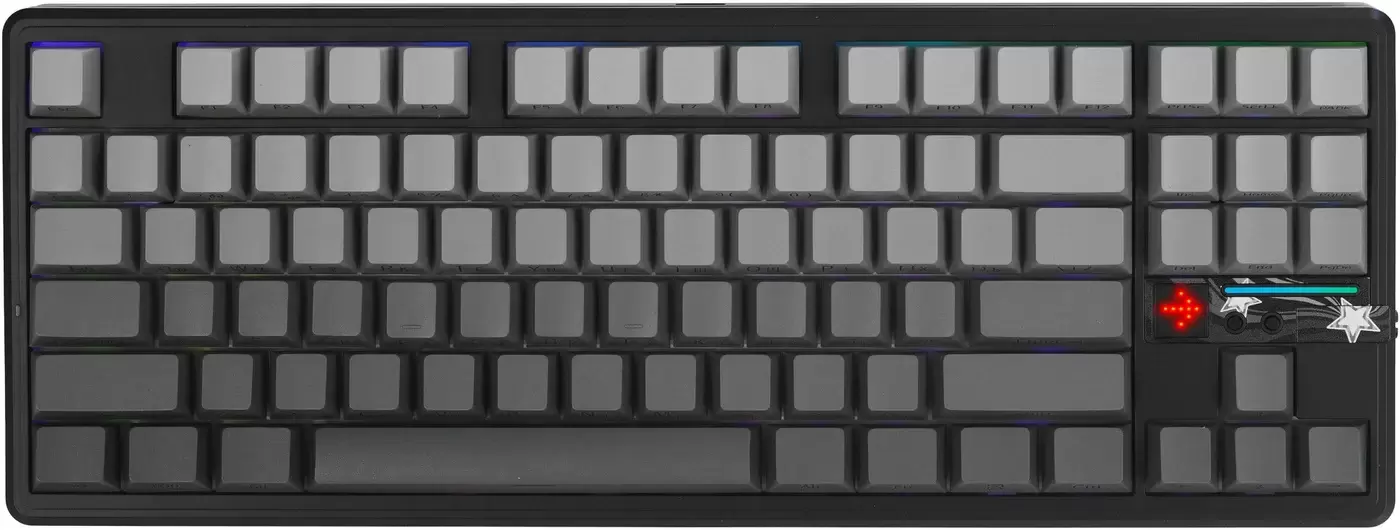 Aula F87Pro V2 (серый градиент, Leobog Graywood V3)