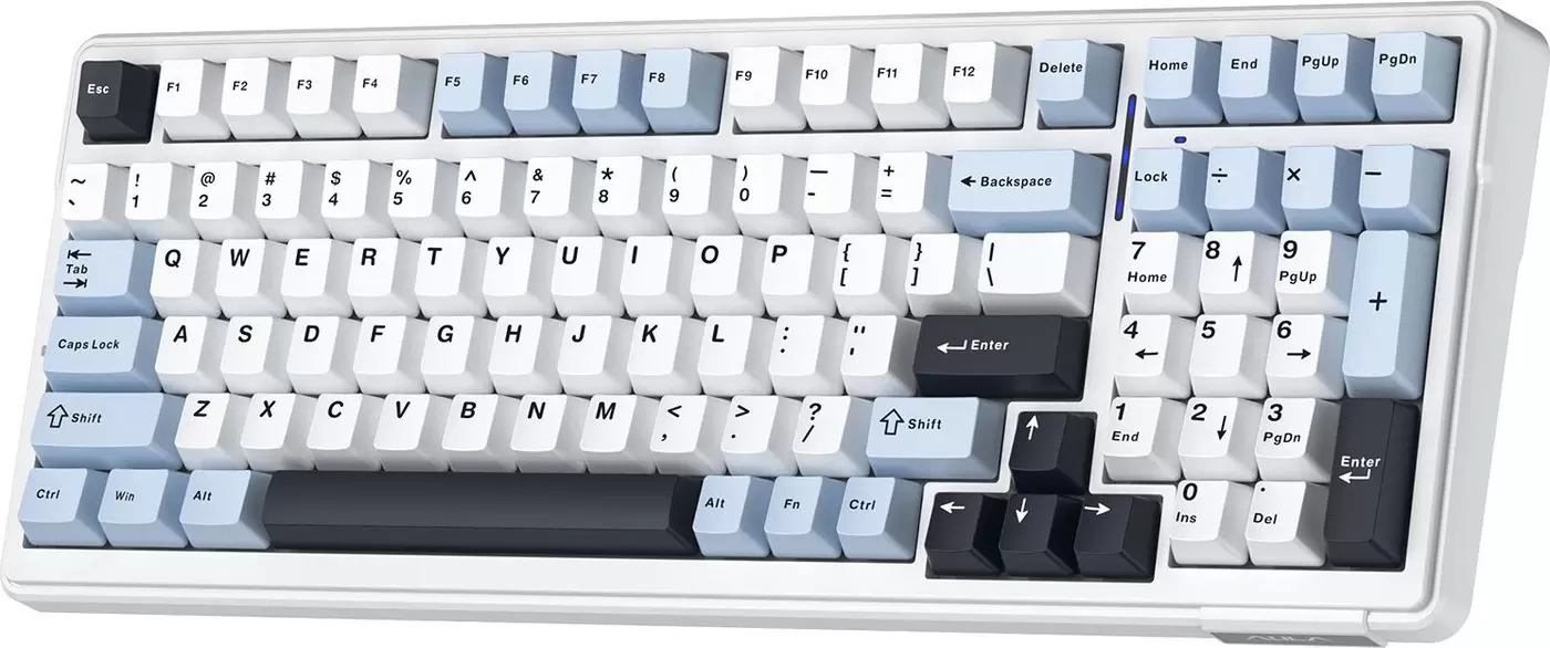 Клавиатура AULA F99 (белый/синий/черный) фото