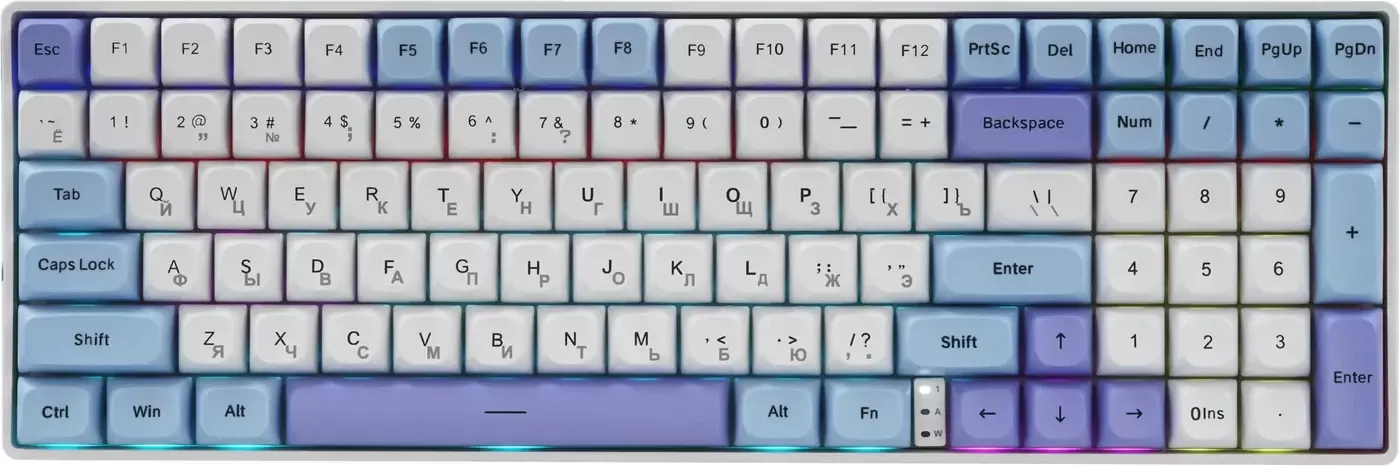 Aula S100 Pro (белый/голубой/сиреневый)