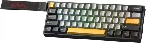 Клавиатура AULA WIN60HE Max (черный/серый/оранжевый, Leobog Wing Chun Magnetic) фото