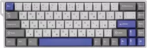 Клавиатура AULA WIN68HE Max (белый/серый/синий, Leobog Wing Chun Magnetic) фото