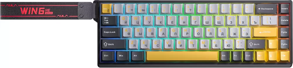 Aula WIN68HE Pro (черный/серый)