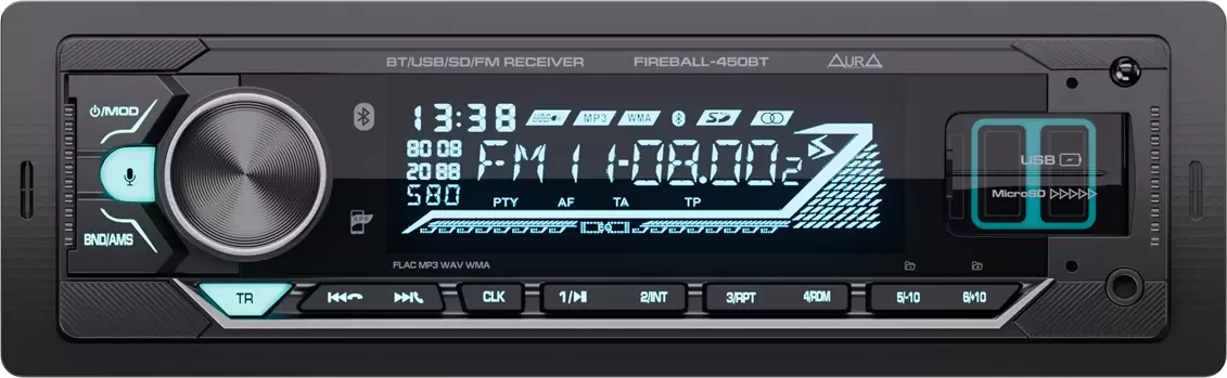 Автомагнитола Aura Fireball-450BT фото