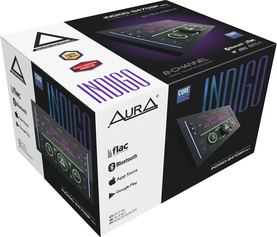 Автомагнитола Aura Indigo-847DSP MkII фото