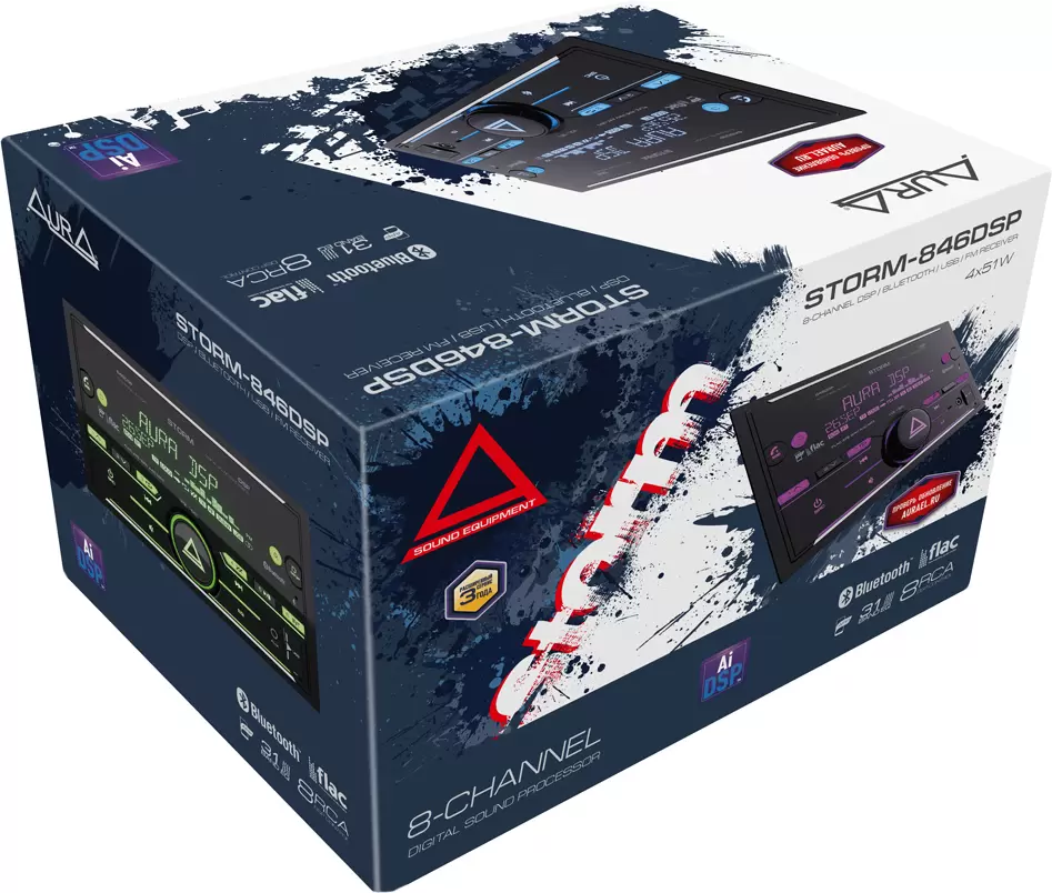Автомагнитола Aura Storm-846DSP фото