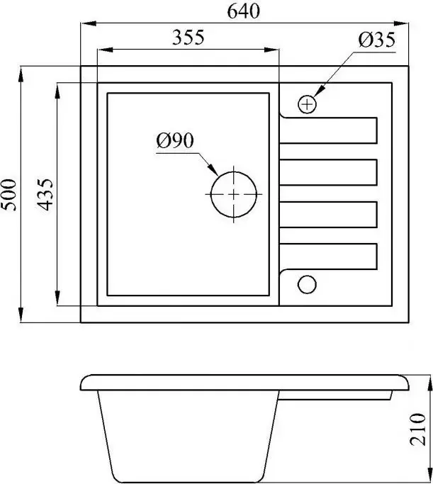 Кухонная мойка AV Engineering Best AV650500BSNA Песочный фото 6
