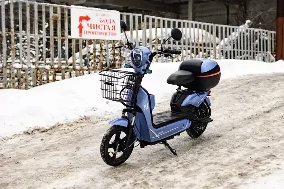 Электросамокат AVM SPM (синий) фото