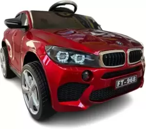 Детский электромобиль Baby Driver BMW X6M LUX B444 (красный глянец) фото