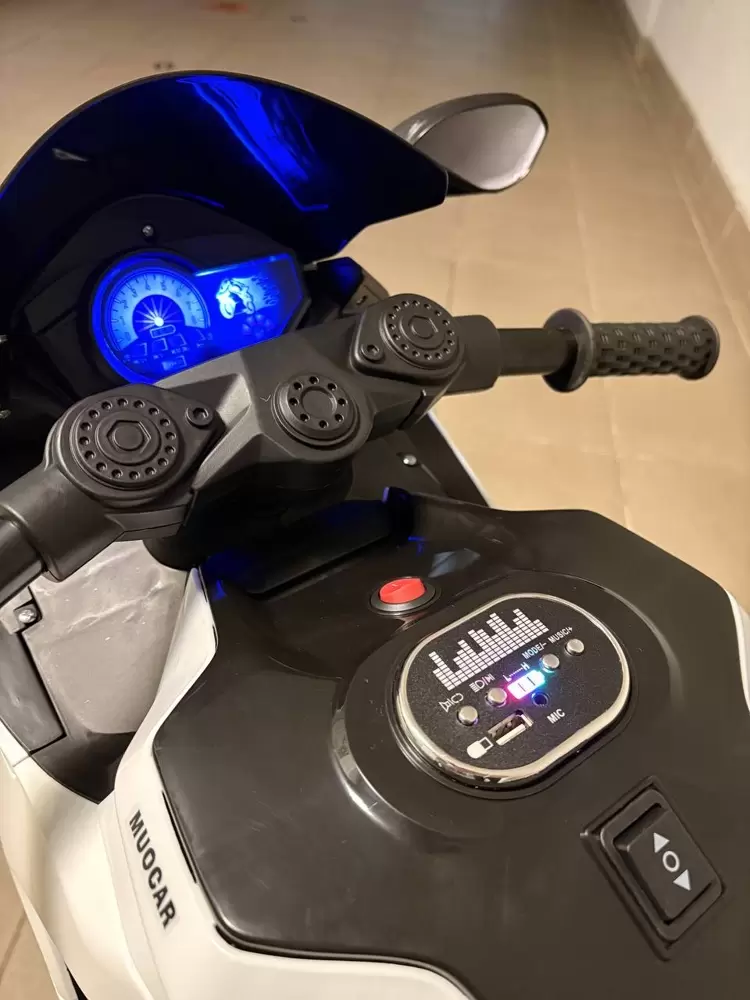 Детский электромотоцикл Baby Driver Ducati E003EE (белый) фото